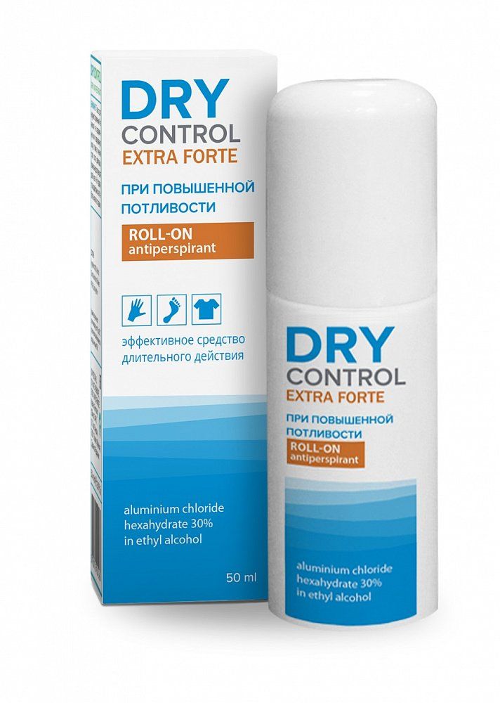 фото упаковки Dry Control Extra Forte роликовый антиперспирант 30%